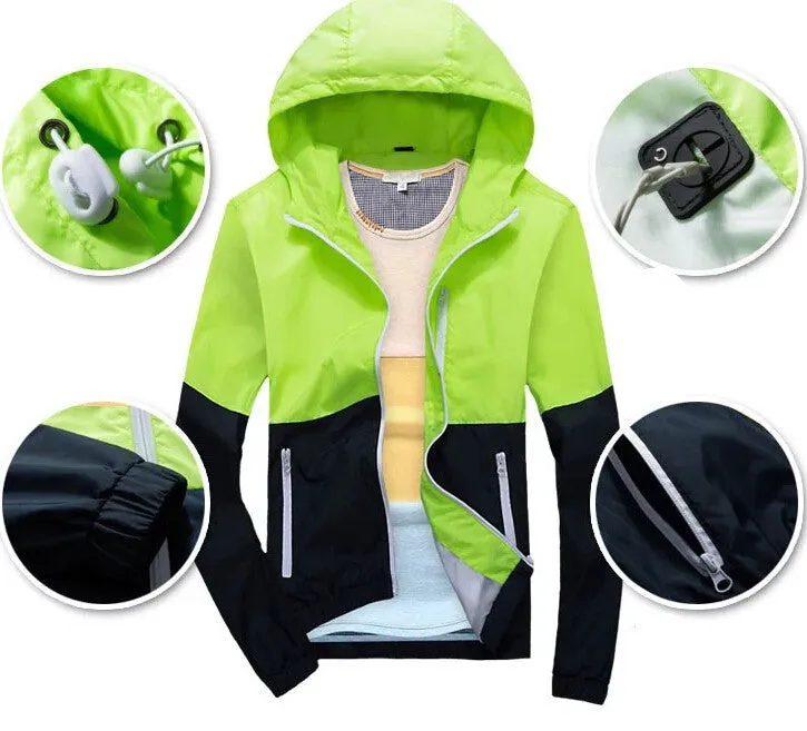Men's Summer Thin Jackets 2015 New Spring Summer Windbreaker Sports Jacket Men Outdoors Sportswear Slim Fit Men Clothing