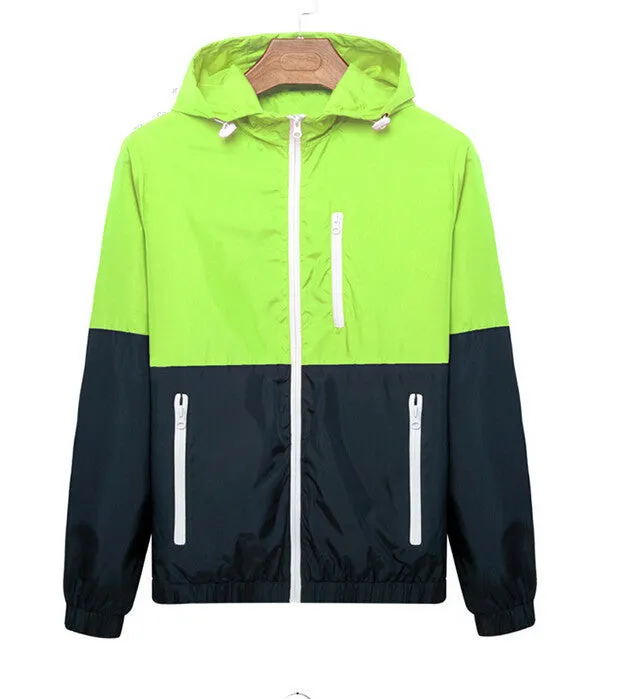 Men's Summer Thin Jackets 2015 New Spring Summer Windbreaker Sports Jacket Men Outdoors Sportswear Slim Fit Men Clothing