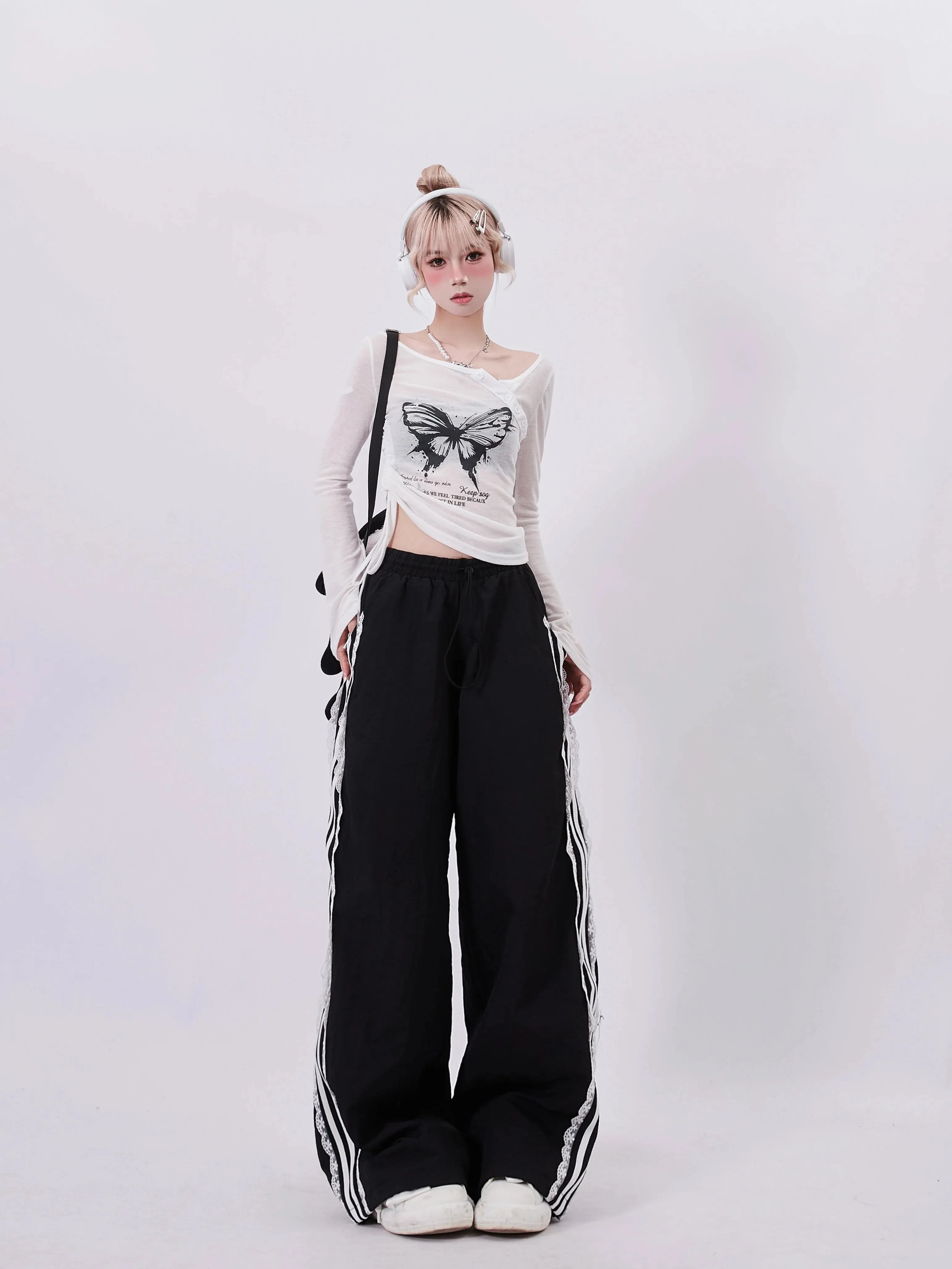 Pants Stripe Side Casual