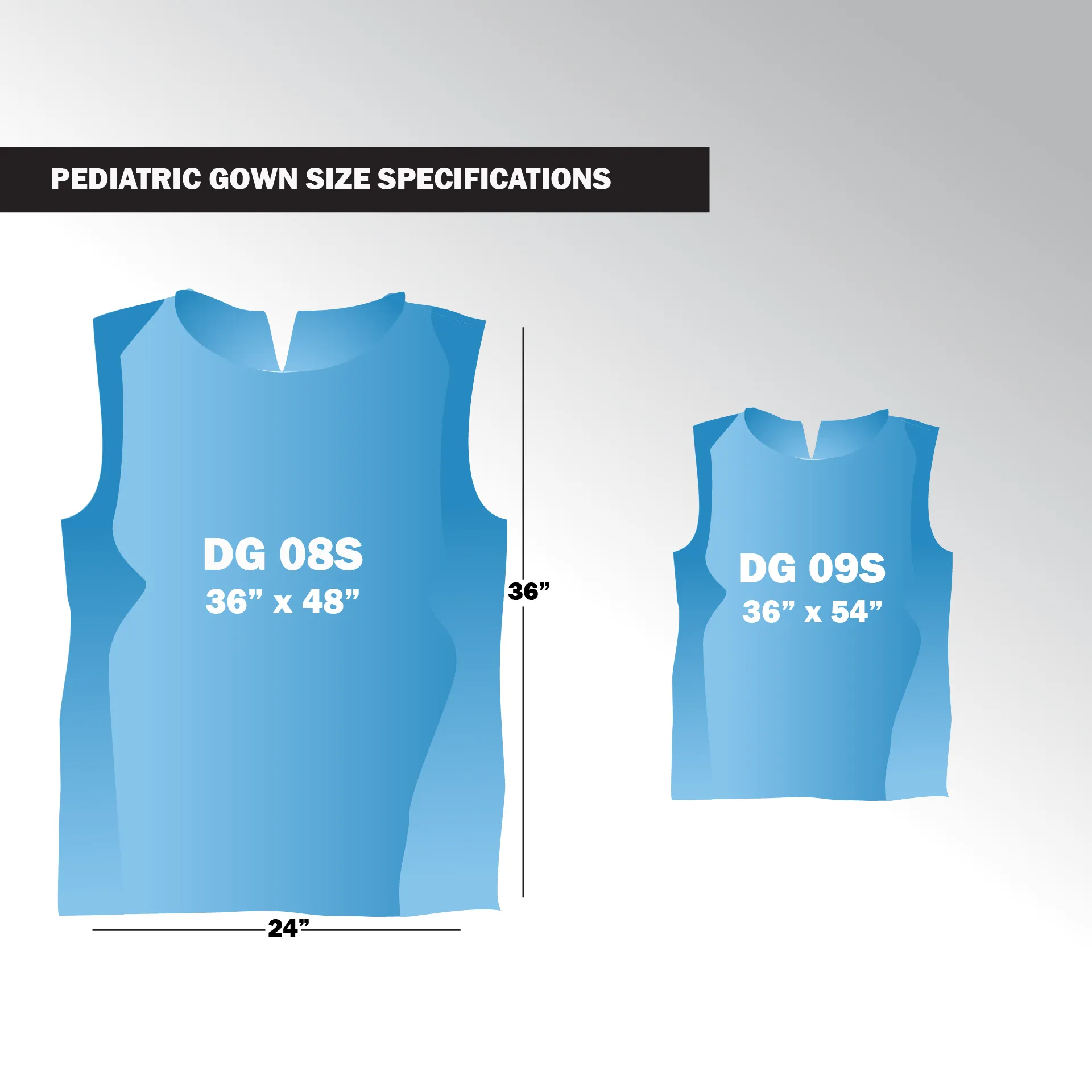 Pediatric Exam Gowns - Disposable - 25 Pack