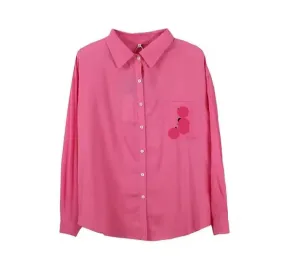 Plus Size Cotton Linen Doll Shirt Cool Cover Up Top Summer New Style Women Fashion Casual Wear Round Neck Large Shirt    S4332128