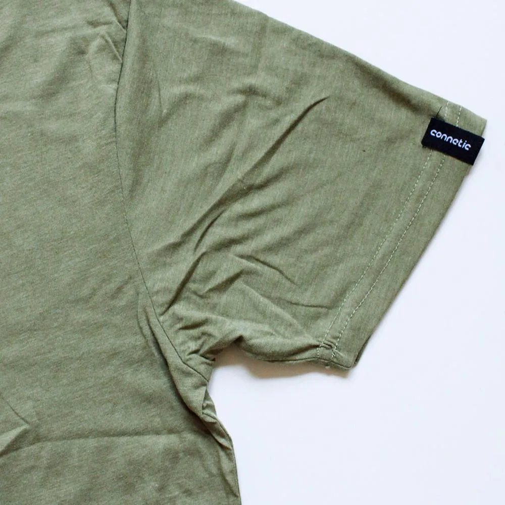 Premium V-neck Tee - Army Green