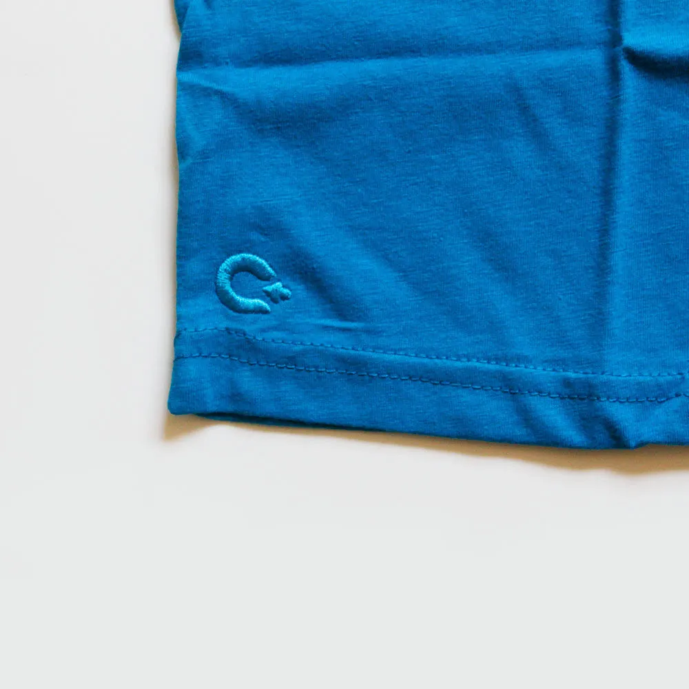 Premium V-neck Tee- Sky Blue