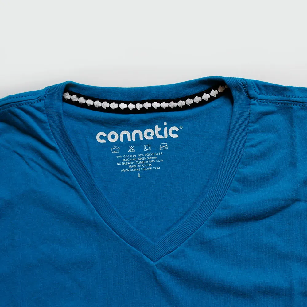 Premium V-neck Tee- Sky Blue