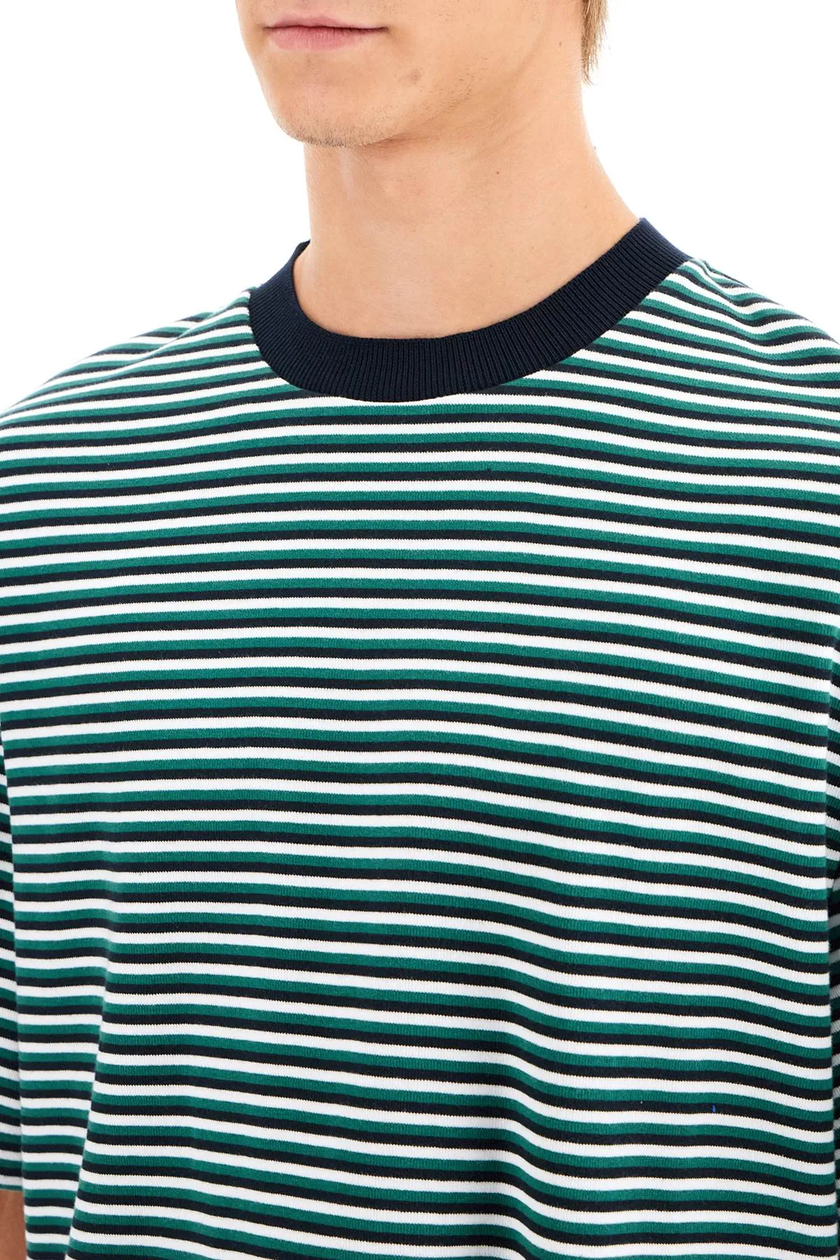 "striped oversized jersey t-shirt"