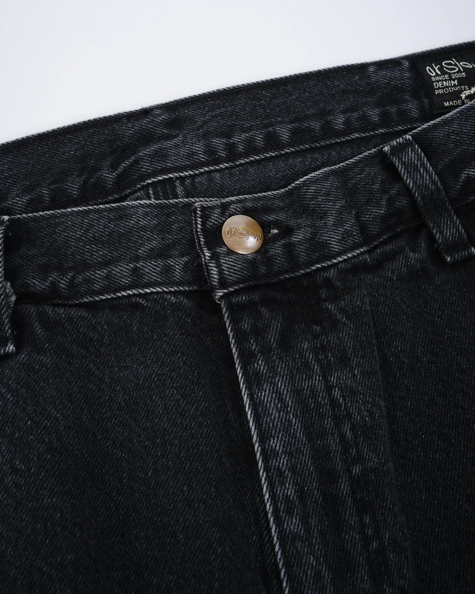 RELAX FIT PAINTER PANTS BLACK DENIM STONE