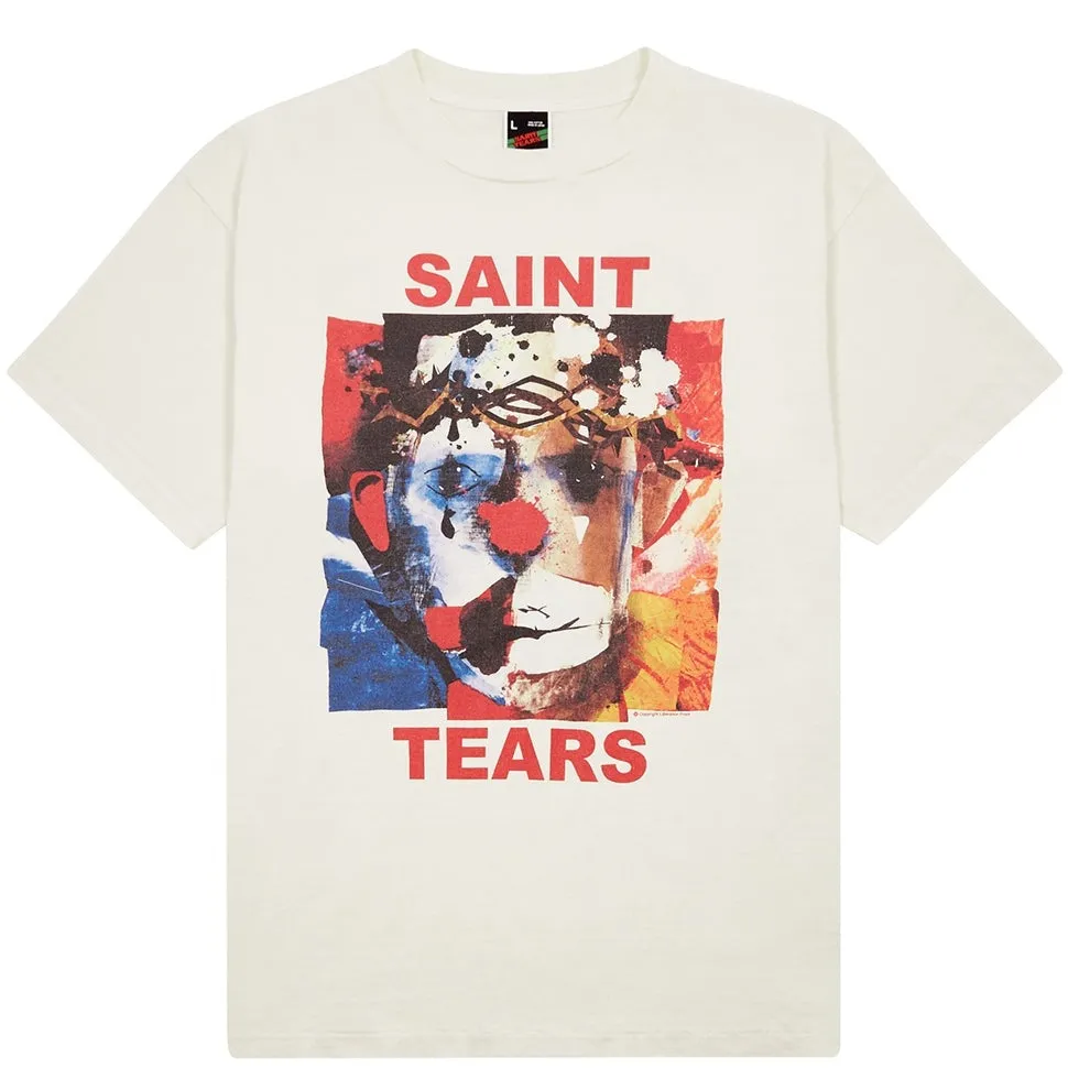 Saint MXXXXXX Tears printed cotton T-shirt