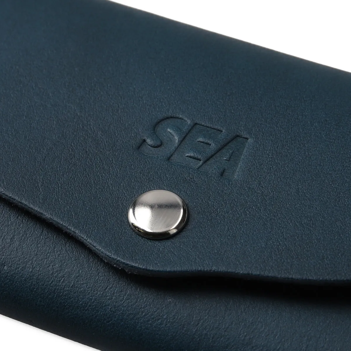 SEA LEATHER BUSINESS CARD HOLDER / M_BLUE