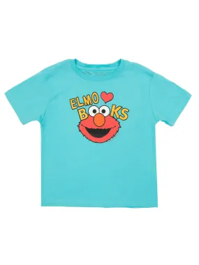 Sesame Street Elmo Loves Books Kids' T-Shirt