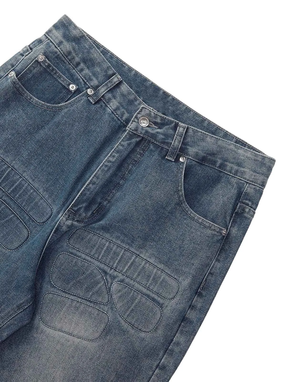 Sneakerhill High Street Washed Ripped Jeans