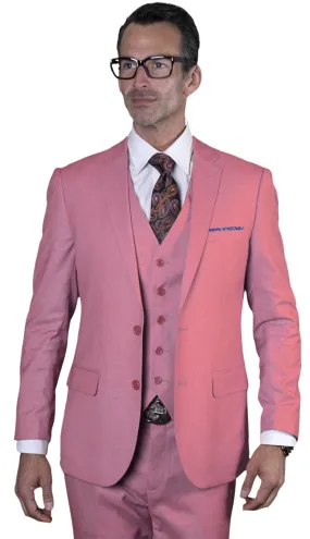 Statement  LAZARO-PNK Mens Suit