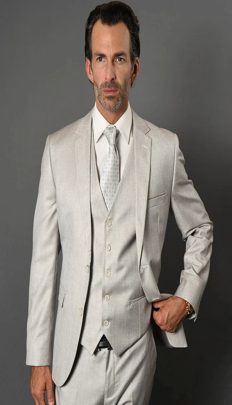 Statement  LORENZO-1-ASH Mens Suit