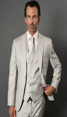 Statement  LORENZO-1-ASH Mens Suit