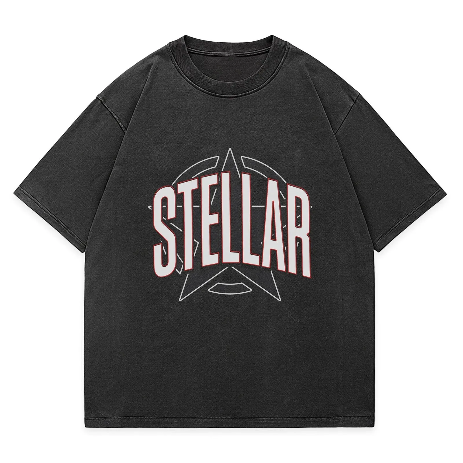 Stellar Oversized Washed Graphic T-Shirt