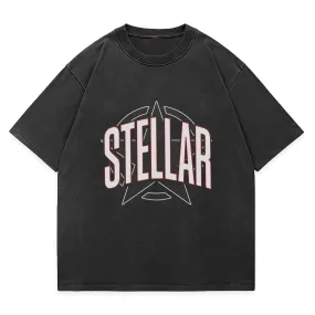 Stellar Oversized Washed Graphic T-Shirt