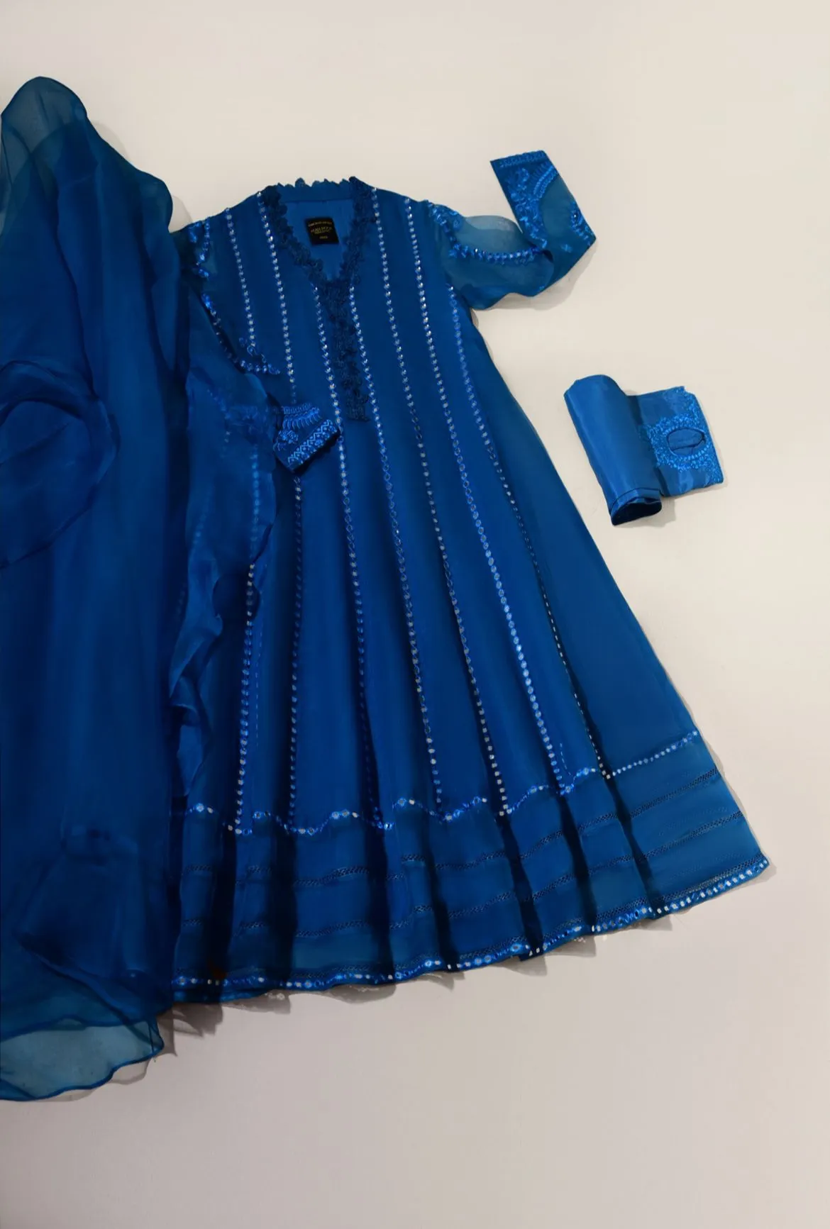Teal Blue Pishwas