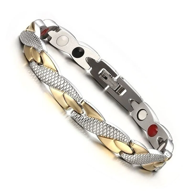Weight Loss Energy Magnets Jewelry Slimming Bangle Bracelets Twisted Magnetic Therapy Bracelet