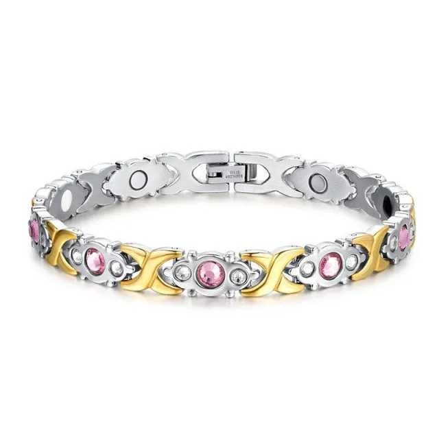 Weight Loss Energy Magnets Jewelry Slimming Bangle Twisted Therapy Bracelet
