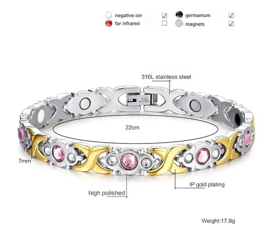 Weight Loss Energy Magnets Jewelry Slimming Bangle Twisted Therapy Bracelet