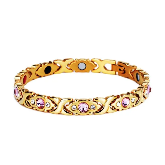 Weight Loss Energy Magnets Jewelry Slimming Bangle Twisted Therapy Bracelet