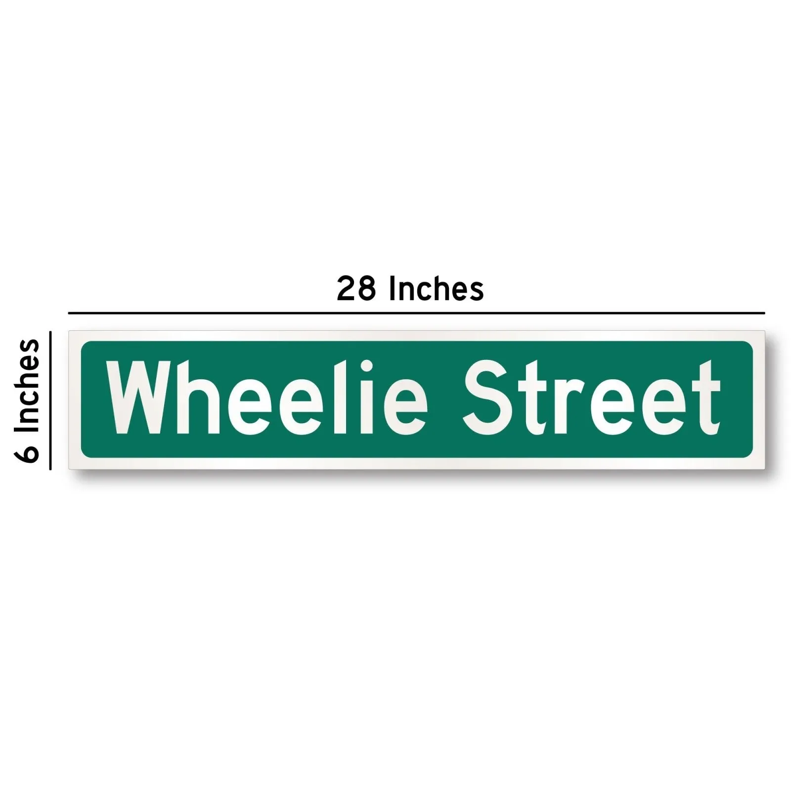 Wheelie Street Sign