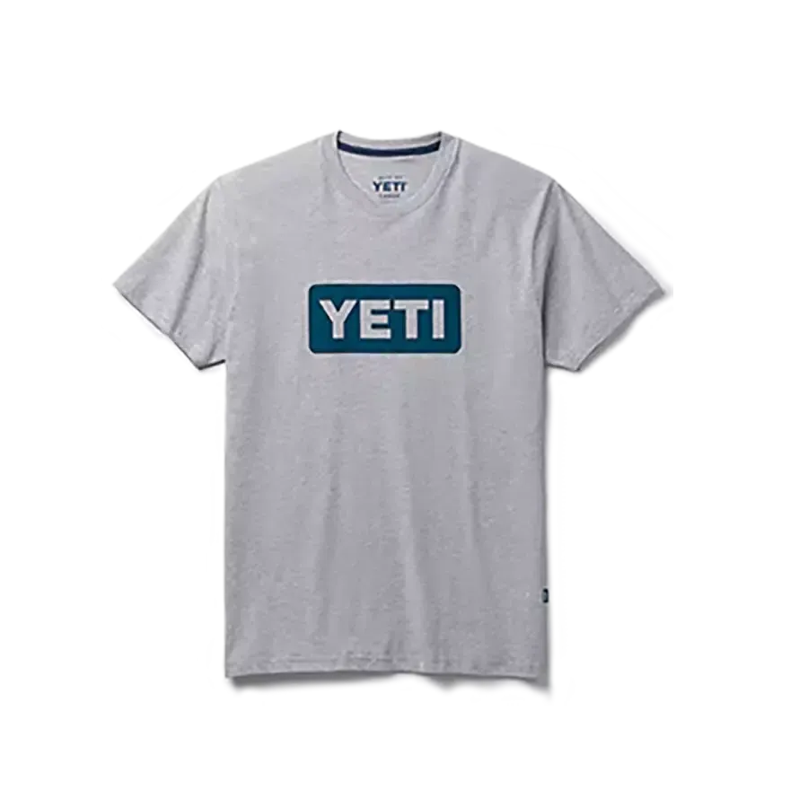Yeti Premium Logo Badge Short Sleeve T-Shirt - Grey